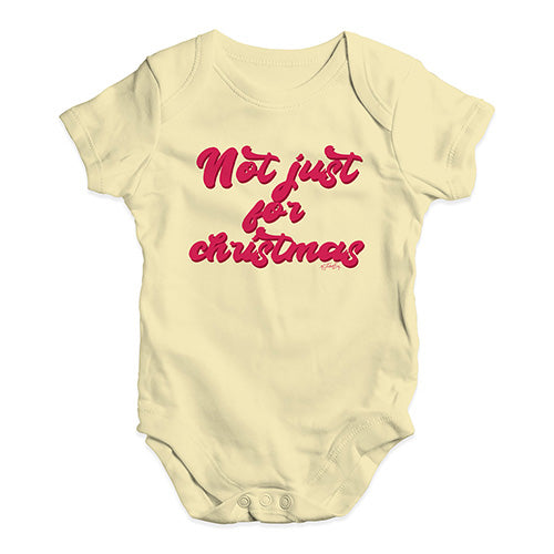 Baby Onesies Not Just For Christmas Baby Unisex Baby Grow Bodysuit New Born Lemon