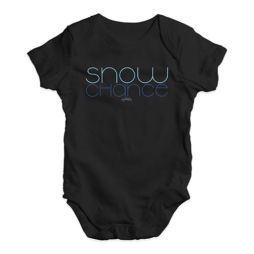 Baby Boy Clothes Snow Chance Baby Unisex Baby Grow Bodysuit 3 - 6 Months Black