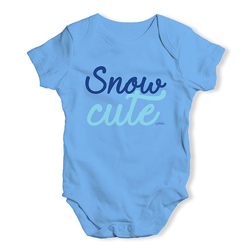 Babygrow Baby Romper Snow Cute Baby Unisex Baby Grow Bodysuit 12 - 18 Months Blue