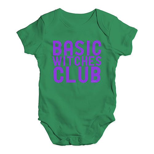 Funny Infant Baby Bodysuit Onesies Basic Witches Club Baby Unisex Baby Grow Bodysuit New Born Green