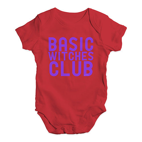 Bodysuit Baby Romper Basic Witches Club Baby Unisex Baby Grow Bodysuit 3 - 6 Months Red