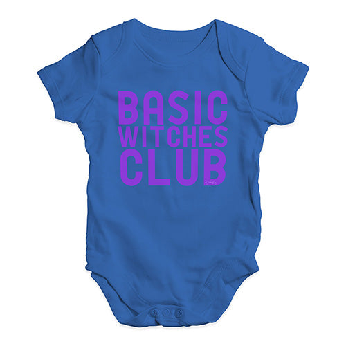 Funny Baby Onesies Basic Witches Club Baby Unisex Baby Grow Bodysuit 6 - 12 Months Royal Blue