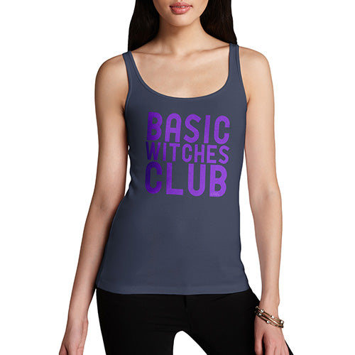 Funny Tank Tops For Women Basic Witches Club Women's Tank Top Small Navy