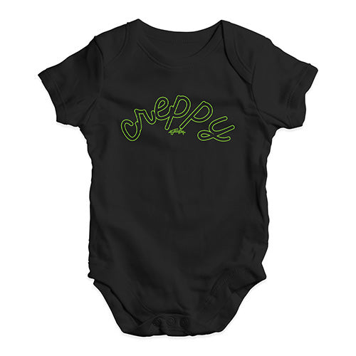 Funny Infant Baby Bodysuit Onesies Creppy Creepy Baby Unisex Baby Grow Bodysuit 3 - 6 Months Black