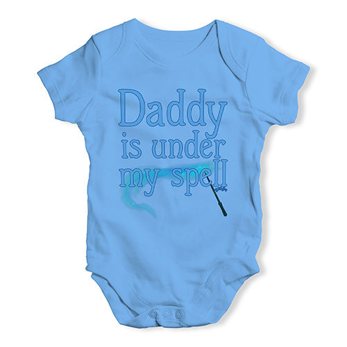 Baby Grow Baby Romper Daddy Is Under My Spell Baby Unisex Baby Grow Bodysuit 12 - 18 Months Blue