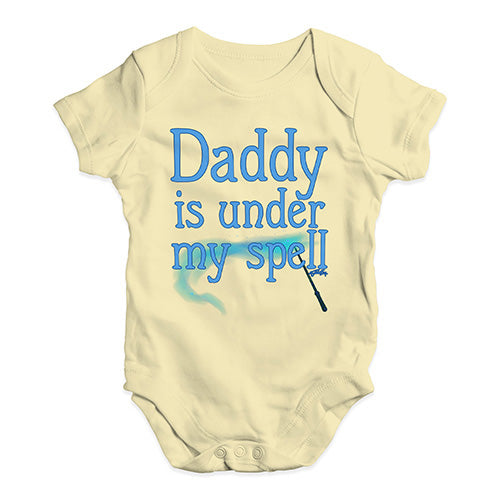 Baby Girl Clothes Daddy Is Under My Spell Baby Unisex Baby Grow Bodysuit 3 - 6 Months Lemon