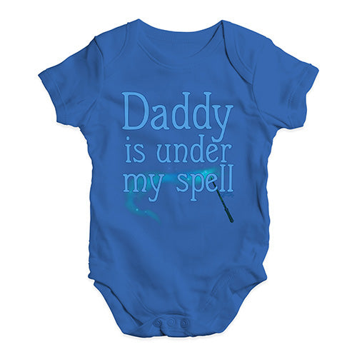 Funny Baby Clothes Daddy Is Under My Spell Baby Unisex Baby Grow Bodysuit 12 - 18 Months Royal Blue