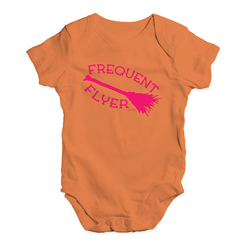 Bodysuit Baby Romper Frequent Flyer Baby Unisex Baby Grow Bodysuit 6 - 12 Months Orange