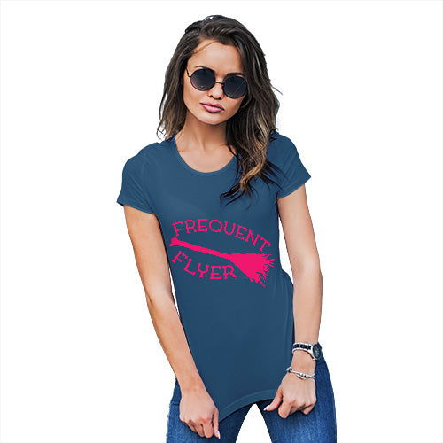 Funny Tshirts For Women Frequent Flyer Women's T-Shirt Small Royal Blue