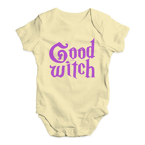 Funny Baby Onesies Good Witch Baby Unisex Baby Grow Bodysuit 0 - 3 Months Lemon