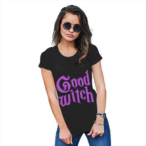 Funny Tshirts For Women Good Witch Women's T-Shirt Medium Black