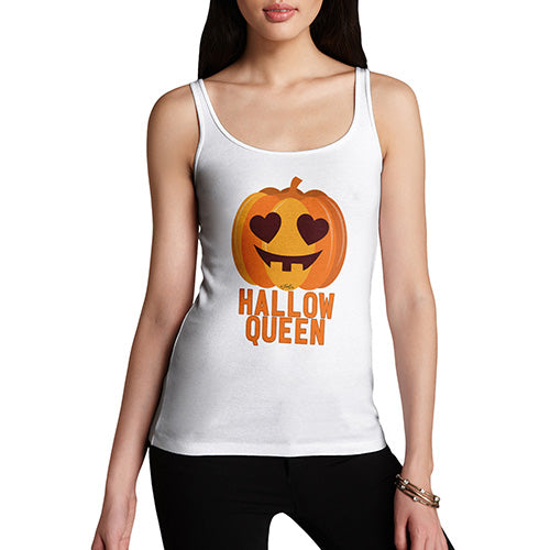 Funny Gifts For Women Hallow Queen Women's Tank Top Small White