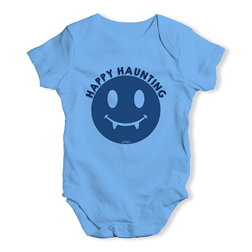 Funny Baby Bodysuits Happy Haunting Baby Unisex Baby Grow Bodysuit New Born Blue