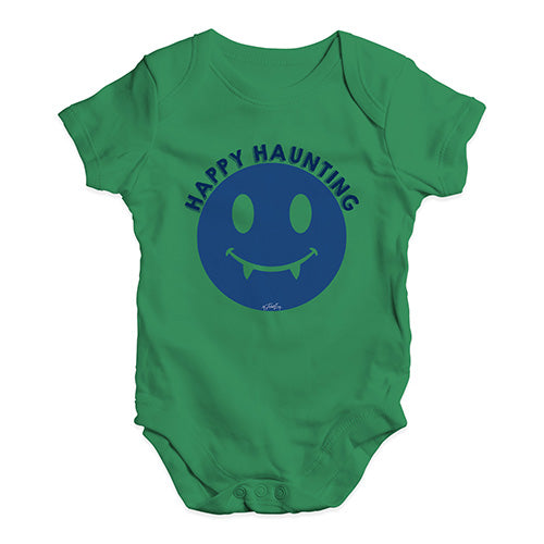 Funny Baby Bodysuits Happy Haunting Baby Unisex Baby Grow Bodysuit 6 - 12 Months Green