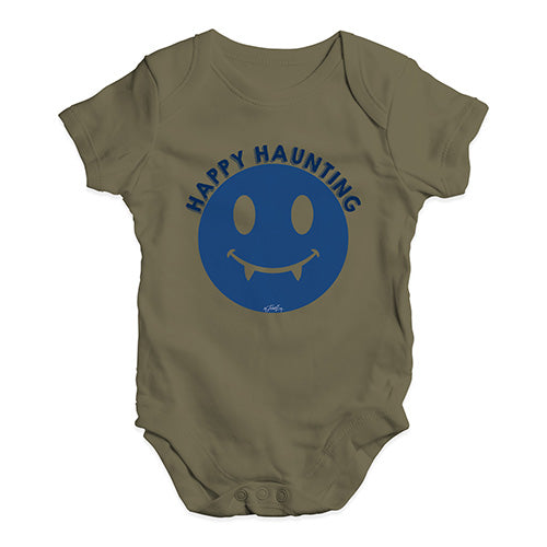 Bodysuit Baby Romper Happy Haunting Baby Unisex Baby Grow Bodysuit 0 - 3 Months Khaki