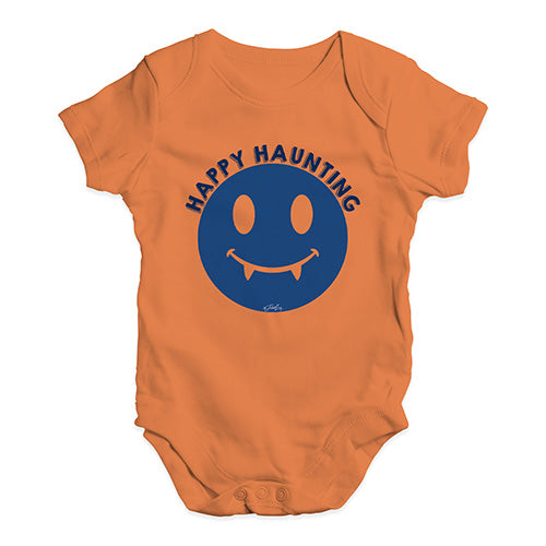 Funny Infant Baby Bodysuit Onesies Happy Haunting Baby Unisex Baby Grow Bodysuit 18 - 24 Months Orange