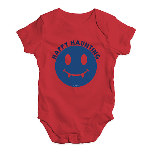 Funny Baby Onesies Happy Haunting Baby Unisex Baby Grow Bodysuit 18 - 24 Months Red