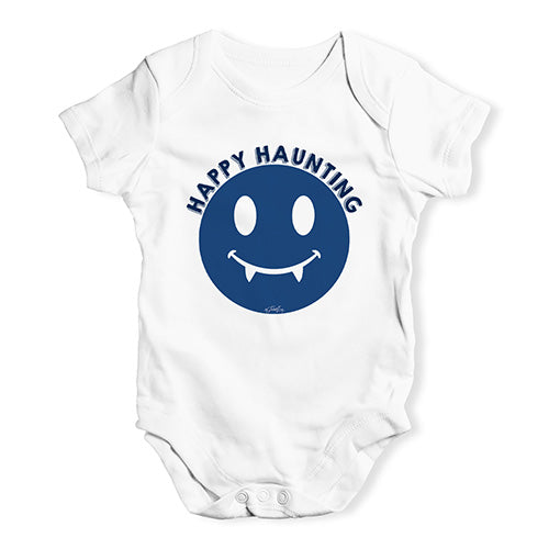 Baby Boy Clothes Happy Haunting Baby Unisex Baby Grow Bodysuit 3 - 6 Months White