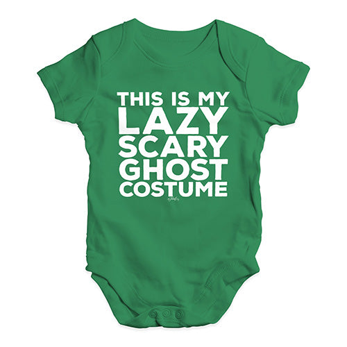 Baby Grow Baby Romper Lazy Scary Ghost Costume Baby Unisex Baby Grow Bodysuit 3 - 6 Months Green