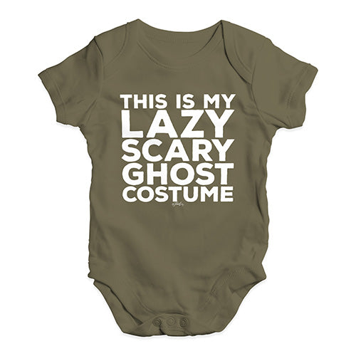 Baby Boy Clothes Lazy Scary Ghost Costume Baby Unisex Baby Grow Bodysuit 12 - 18 Months Khaki