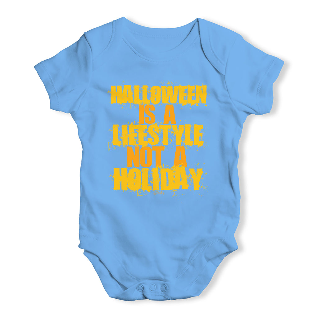 Funny Baby Bodysuits Halloween Is A Lifestyle Baby Unisex Baby Grow Bodysuit New Born Blue