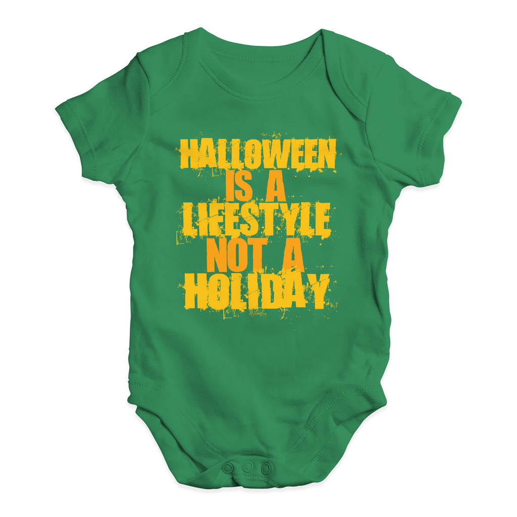 Baby Girl Clothes Halloween Is A Lifestyle Baby Unisex Baby Grow Bodysuit 12 - 18 Months Green