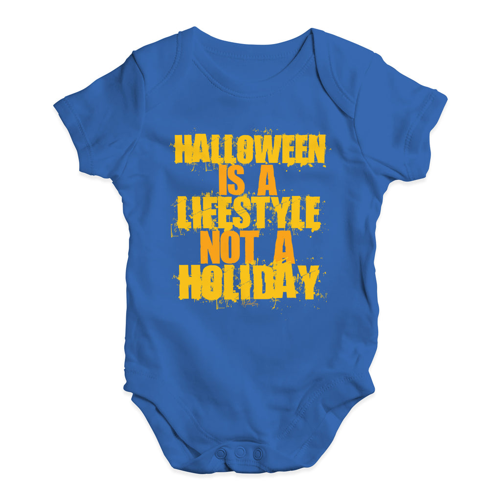 Baby Boy Clothes Halloween Is A Lifestyle Baby Unisex Baby Grow Bodysuit 3 - 6 Months Royal Blue