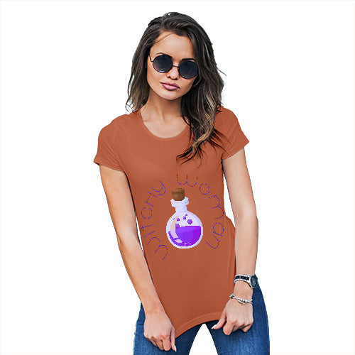 Funny Gifts For Women Witchy Woman Women's T-Shirt Medium Orange