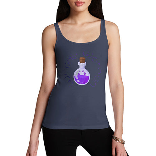 Womens Novelty Tank Top Witchy Woman Women's Tank Top X-Large Navy