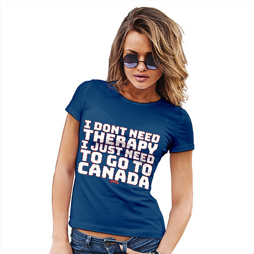 Novelty Gifts For Women I Don't Need Therapy Women's T-Shirt Small Royal Blue
