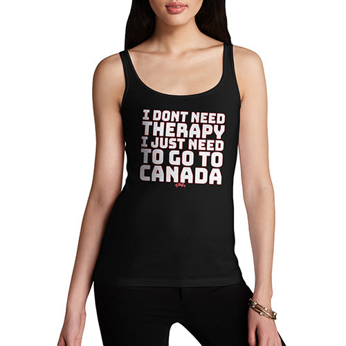 Funny Tank Top For Mom I Don't Need Therapy Women's Tank Top Large Black
