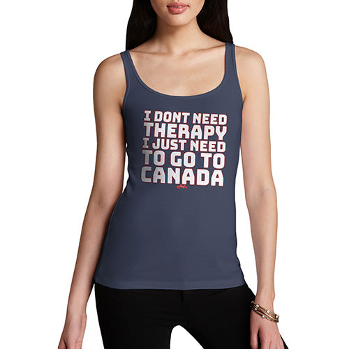 Funny Tank Top For Women I Don't Need Therapy Women's Tank Top Medium Navy