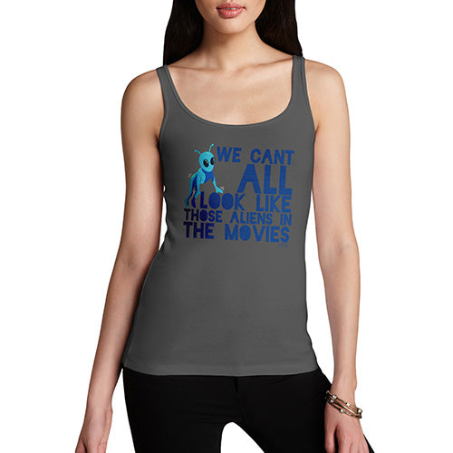 Funny Tank Tops For Women Aliens In The Movies Women's Tank Top X-Large Dark Grey
