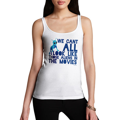 Funny Tank Tops For Women Aliens In The Movies Women's Tank Top Small White