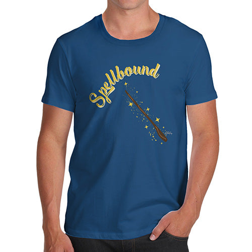 Funny Gifts For Men Spellbound Men's T-Shirt Small Royal Blue