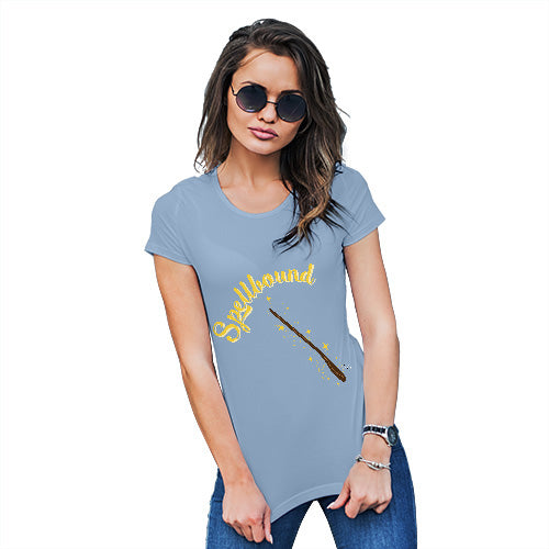 Novelty Gifts For Women Spellbound Women's T-Shirt Large Sky Blue