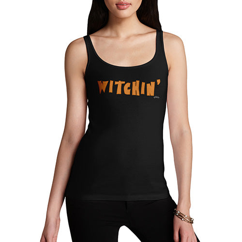 Funny Tank Tops For Women Witchin' Women's Tank Top X-Large Black