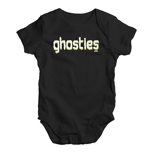 Funny Infant Baby Bodysuit Ghosties  Baby Unisex Baby Grow Bodysuit 12 - 18 Months Black
