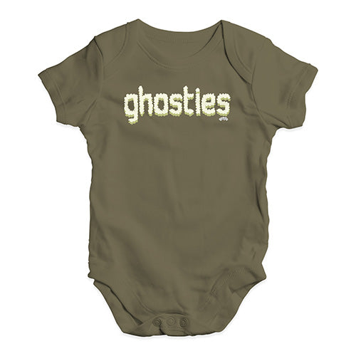Cute Infant Bodysuit Ghosties  Baby Unisex Baby Grow Bodysuit 12 - 18 Months Khaki