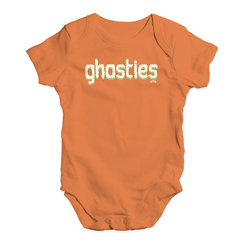 Baby Grow Baby Romper Ghosties  Baby Unisex Baby Grow Bodysuit 12 - 18 Months Orange