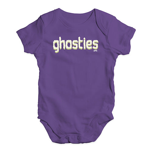 Funny Baby Bodysuits Ghosties  Baby Unisex Baby Grow Bodysuit 3 - 6 Months Plum
