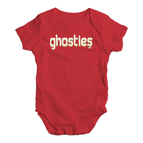 Babygrow Baby Romper Ghosties  Baby Unisex Baby Grow Bodysuit 3 - 6 Months Red