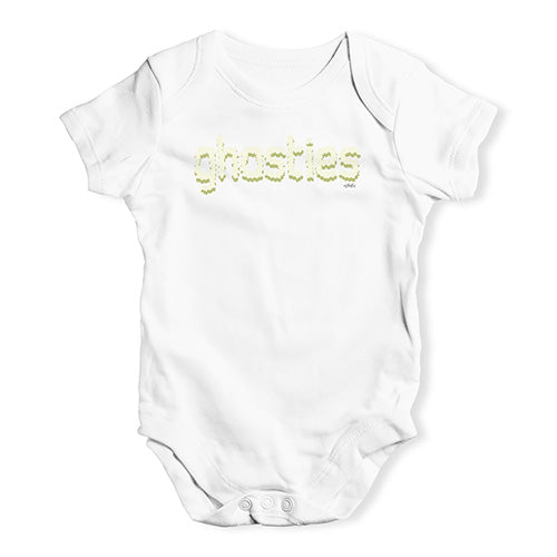 Baby Grow Baby Romper Ghosties  Baby Unisex Baby Grow Bodysuit 12 - 18 Months White