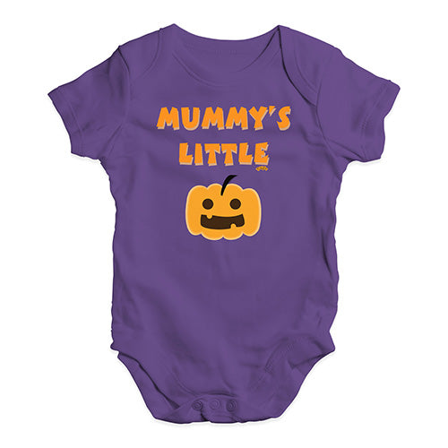 Funny Baby Bodysuits Mummy's Little Pumpkin Baby Unisex Baby Grow Bodysuit 0 - 3 Months Plum
