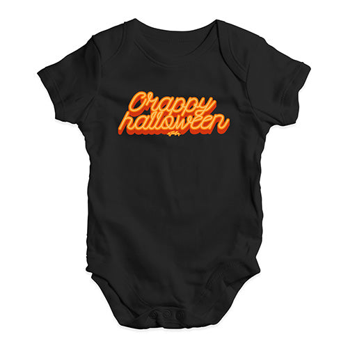 Babygrow Baby Romper Crappy Halloween Baby Unisex Baby Grow Bodysuit 3 - 6 Months Black