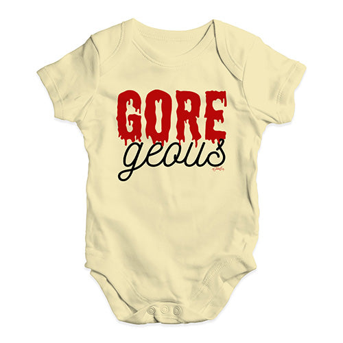 Bodysuit Baby Romper Gore-geous Baby Unisex Baby Grow Bodysuit 3 - 6 Months Lemon