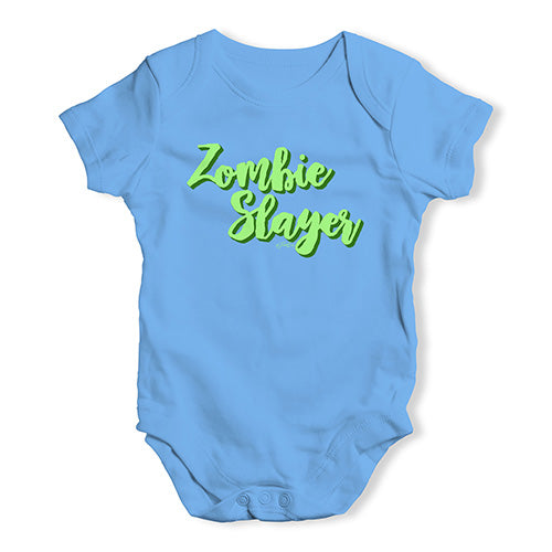 Babygrow Baby Romper Zombie Slayer Baby Unisex Baby Grow Bodysuit New Born Blue