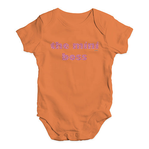 Bodysuit Baby Romper The Mini Boss Baby Unisex Baby Grow Bodysuit 18-24 Months Orange