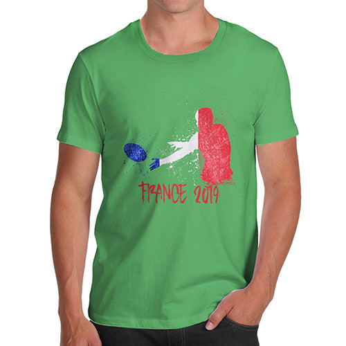 Funny T-Shirts For Men Rugby France 2019 Men's T-Shirt Medium Green