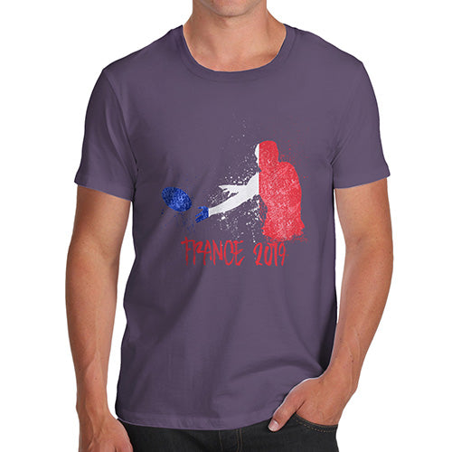 Funny Mens Tshirts Rugby France 2019 Men's T-Shirt Small Plum